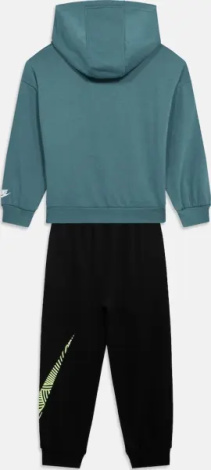 Спортивный костюм детский Nike SPORTSWEAR IN THE ZONE OVERSIZED FRENCH TERRY темно-зелено-черный 86N738-023