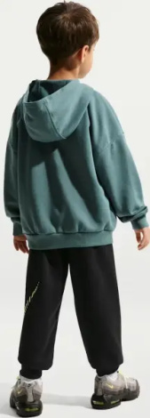 Спортивный костюм детский Nike SPORTSWEAR IN THE ZONE OVERSIZED FRENCH TERRY темно-зелено-черный 86N738-023