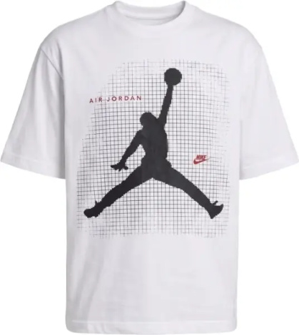 Футболка дитяча Nike JORDAN JUMPMAN GRID BLUR біла 85F634-001