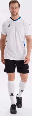 Комплект футбольной формы Kelme NAVARRO бело-черный 8251ZB1005.9100