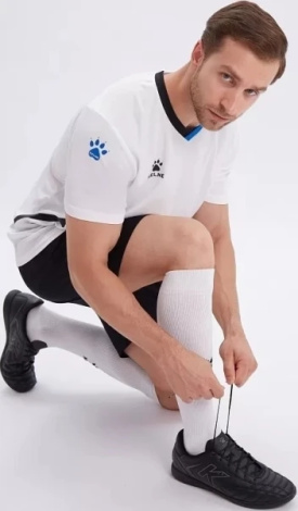 Комплект футбольной формы Kelme NAVARRO бело-черный 8251ZB1005.9100