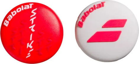 Віброгасники для ракеток Babolat STRIKE DAMP X2 червоно-білі (2 штуки) 700125-100