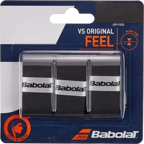 Обмотка для ракеток Babolat VS ORIGINAL X3 черная (3 штуки) 653040-105