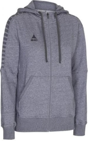 Толстовка женская Select Torino zip hoodie women серая 625210-006