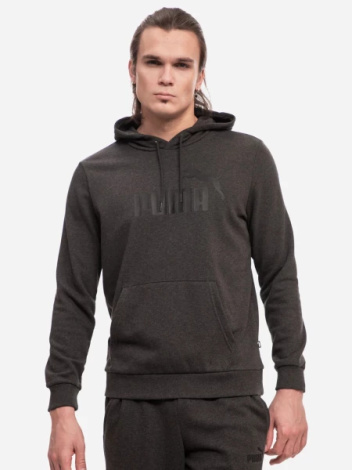 Худі Puma ESSENTIALS BIG LOGO HOODIE темно-сіре 58668807