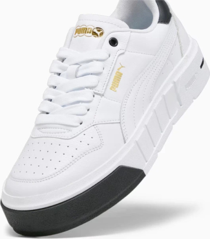 Кроссовки женские Puma CALI COURT LEATHER бело-черные 39380201