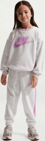 Спортивний костюм дитячий Nike FRENCH TERRY COLORBLOCKED світло-сіро-рожевий 36N697-X58
