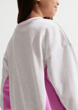 Спортивний костюм дитячий Nike FRENCH TERRY COLORBLOCKED світло-сіро-рожевий 36N697-X58