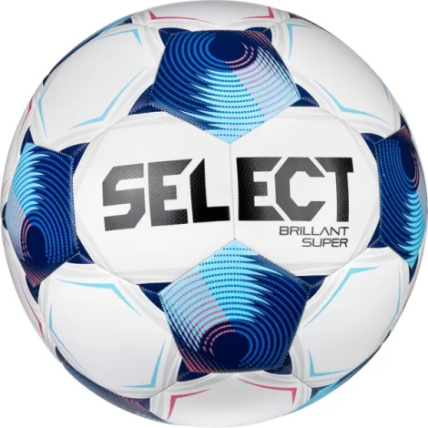 Сувенірний футбольний м'яч Select BRILLANT SUPER DISPLAYBALL V25 біло-синьо-рожевий 120 см 260027-002