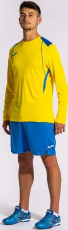 Футболка с длинным рукавом Joma CHAMPION VII сине-желтая 103204.907