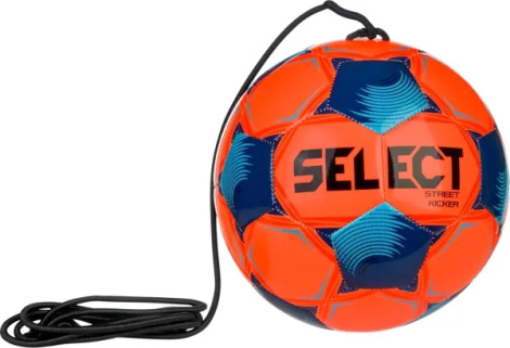 Футбольный мяч на резинке Select STREET KICKER V26 оранжево-темно-синий Размер 4 099483-004