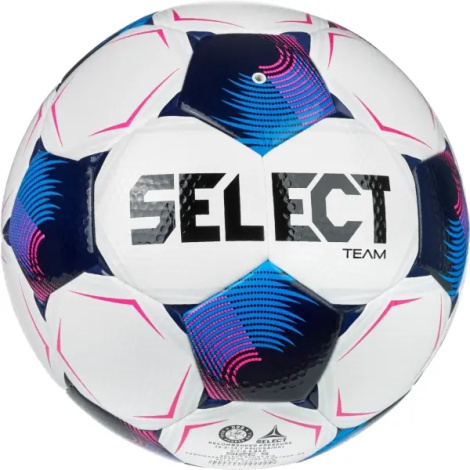 Футбольный мяч Select TEAM DB (FIFA BASIC) V26 бело-сине-розовый Размер 5 086559-006