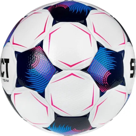 Футбольный мяч Select TEAM DB (FIFA BASIC) V26 бело-сине-розовый Размер 5 086559-006
