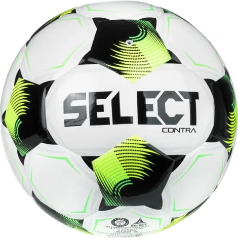 Футбольный мяч Select CONTRA DB (FIFA BASIC) V26 бело-черно-салатовый Размер 5 085417-013