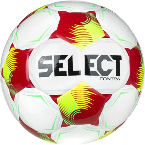 Футбольный мяч Select CONTRA DB (FIFA BASIC) V26 бело-красно-салатовый Размер 4 085417-012