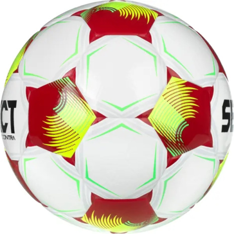 Футбольный мяч Select CONTRA DB (FIFA BASIC) V26 бело-красно-салатовый Размер 4 085417-012