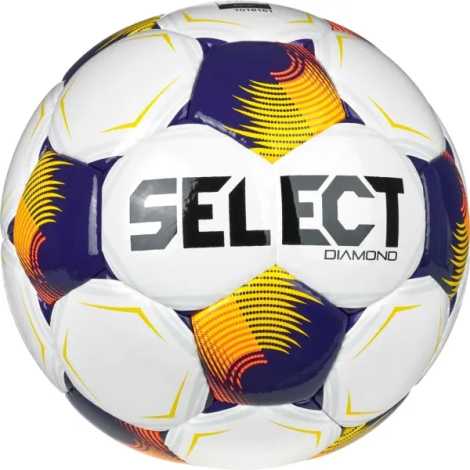 Футбольний м'яч Select DIAMOND (FIFA BASIC) V26 біло-фіолетово-помаранчевий Розмір 5 085337-010