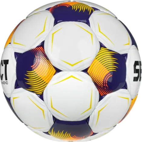 Футбольний м'яч Select DIAMOND (FIFA BASIC) V26 біло-фіолетово-помаранчевий Розмір 5 085337-010