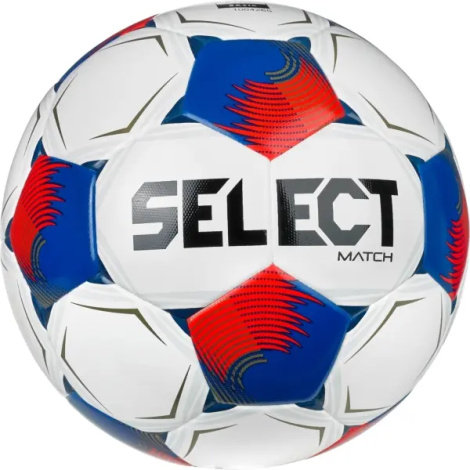 Футбольний м'яч Select MATCH DB (FIFA BASIC) V26 біло-червоно-синій Розмір 5 057538-004