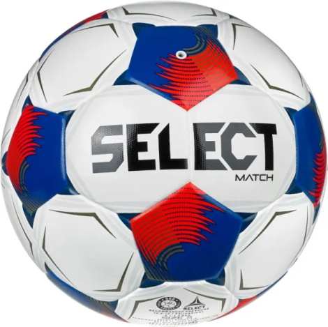 Футбольний м'яч Select MATCH DB (FIFA BASIC) V26 біло-червоно-синій Розмір 5 057538-004