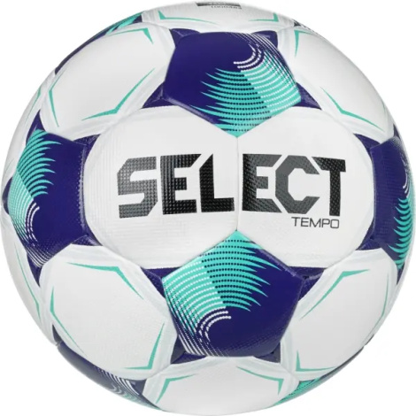 Футбольный мяч Select TEMPO TB (FIFA BASIC) V26 бело-фиолетово-бирюзовый Размер 5 057506-003