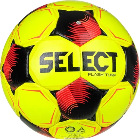 Футбольный мяч Select FLASH TURF (FIFA BASIC) V26 желто-красный Размер 5 057501-008