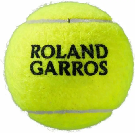 Набор мячей для тенниса Wilson ROLAND GARROS ALL COURT 4 желтый (4 штуки) WRT116400