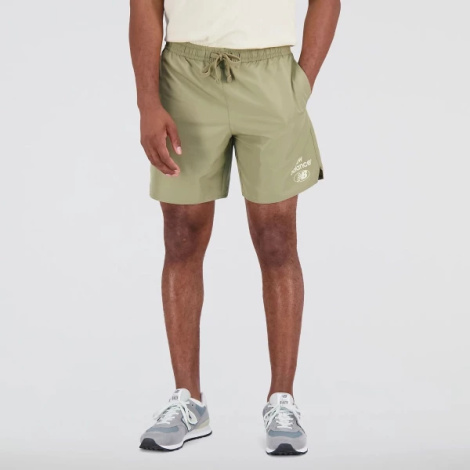Шорти New Balance ESSENTIALS REIMAGINED WOVEN хакі MS31519CGN