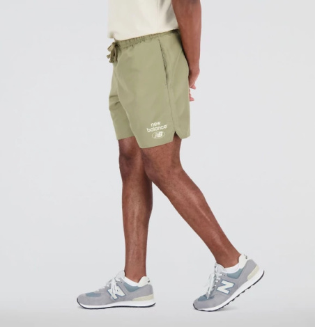 Шорти New Balance ESSENTIALS REIMAGINED WOVEN хакі MS31519CGN