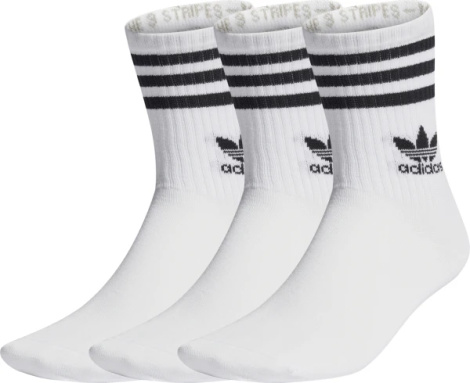 Носки Adidas CREW SOCK 3STR белые (3 пары) IJ0733