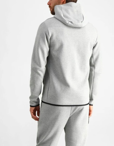 Толстовка Nike NSW TCH FLC HOODIE FZ WR серая CU4489-063
