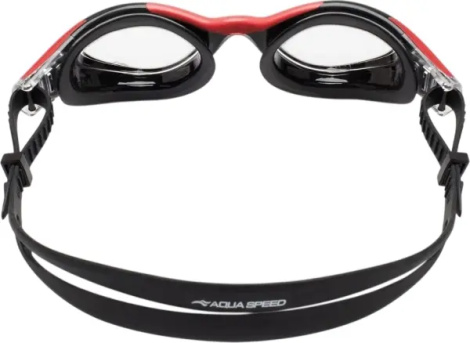 Очки для плавания Aqua Speed AQUILO черно-красные 728-31
