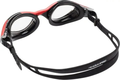 Очки для плавания Aqua Speed AQUILO черно-красные 728-31