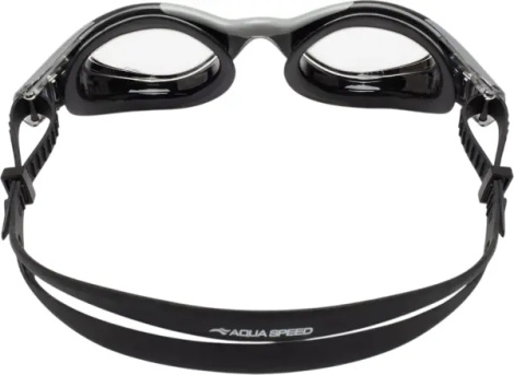 Окуляри для плавання Aqua Speed AQUILO чорно-сірі 728-26