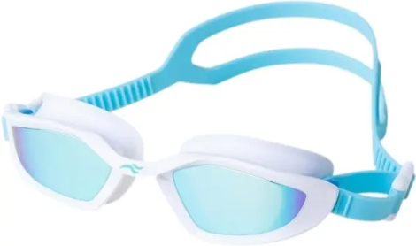 Очки для плавания Aqua Speed RAVEN MIRROR бело-бирюзовые 713-29