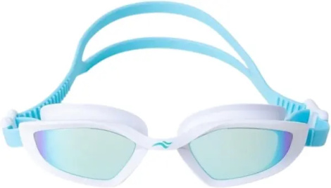 Очки для плавания Aqua Speed RAVEN MIRROR бело-бирюзовые 713-29