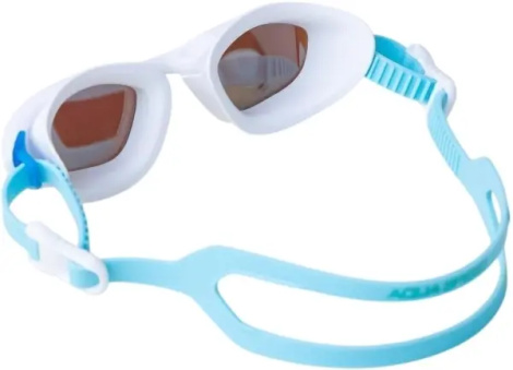 Очки для плавания Aqua Speed RAVEN MIRROR бело-бирюзовые 713-29