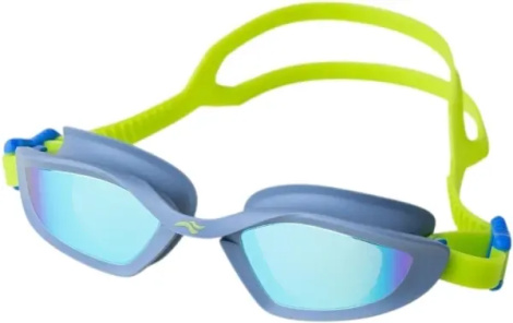 Очки для плавания Aqua Speed RAVEN MIRROR серо-салатовые 713-04