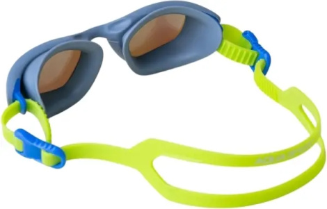 Очки для плавания Aqua Speed RAVEN MIRROR серо-салатовые 713-04
