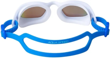 Очки для плавания Aqua Speed ECLIPSE MIRROR бело-синие 712-51