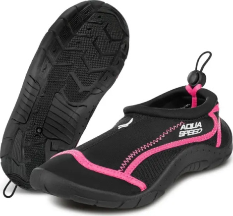 Аквашузы Aqua Speed AQUA SHOE 28 черно-розовые 704-19