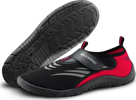 Аквашузы Aqua Speed AQUA SHOE 27 черно-красные 642-27D