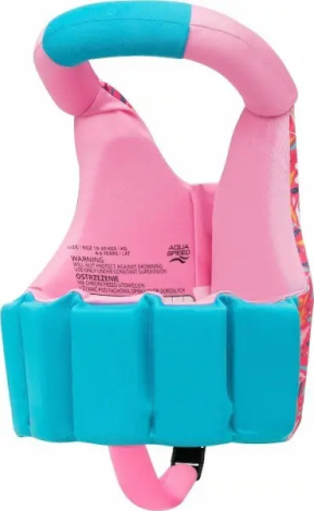 Жилет для плавания детский Aqua Speed AQUA PALS розово-голубой 628-03