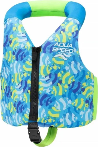 Жилет для плавания детский Aqua Speed AQUA PALS бирюзово-салатовый 628-02