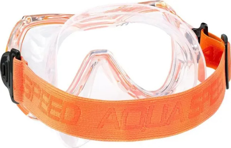 Маска для плавания детская Aqua Speed ALIZE FS оранжевая 622-75