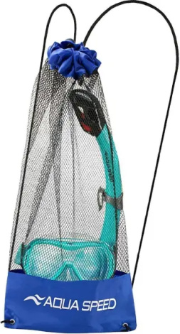 Набор для плавания (маска и трубка) детский Aqua Speed ALIZE FS + SAMOS бирюзовый 621-04