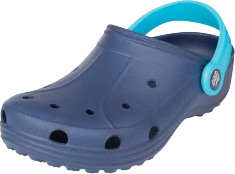 Кроксы детские Aqua Speed LIMA темно-сине-голубые 555-10