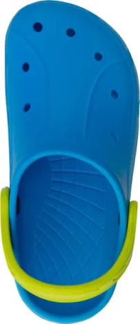 Кроксы детские Aqua Speed LIMA голубо-лимонные 555-02