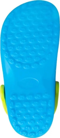 Кроксы детские Aqua Speed LIMA голубо-лимонные 555-02