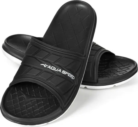 Шльопанці Aqua Speed ASPEN чорно-білі 534-57